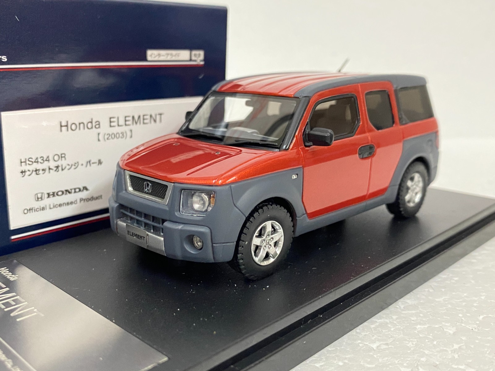 Hi Story HS434OR Honda Element 2003 JDM Orange resin 1/43 scale model car