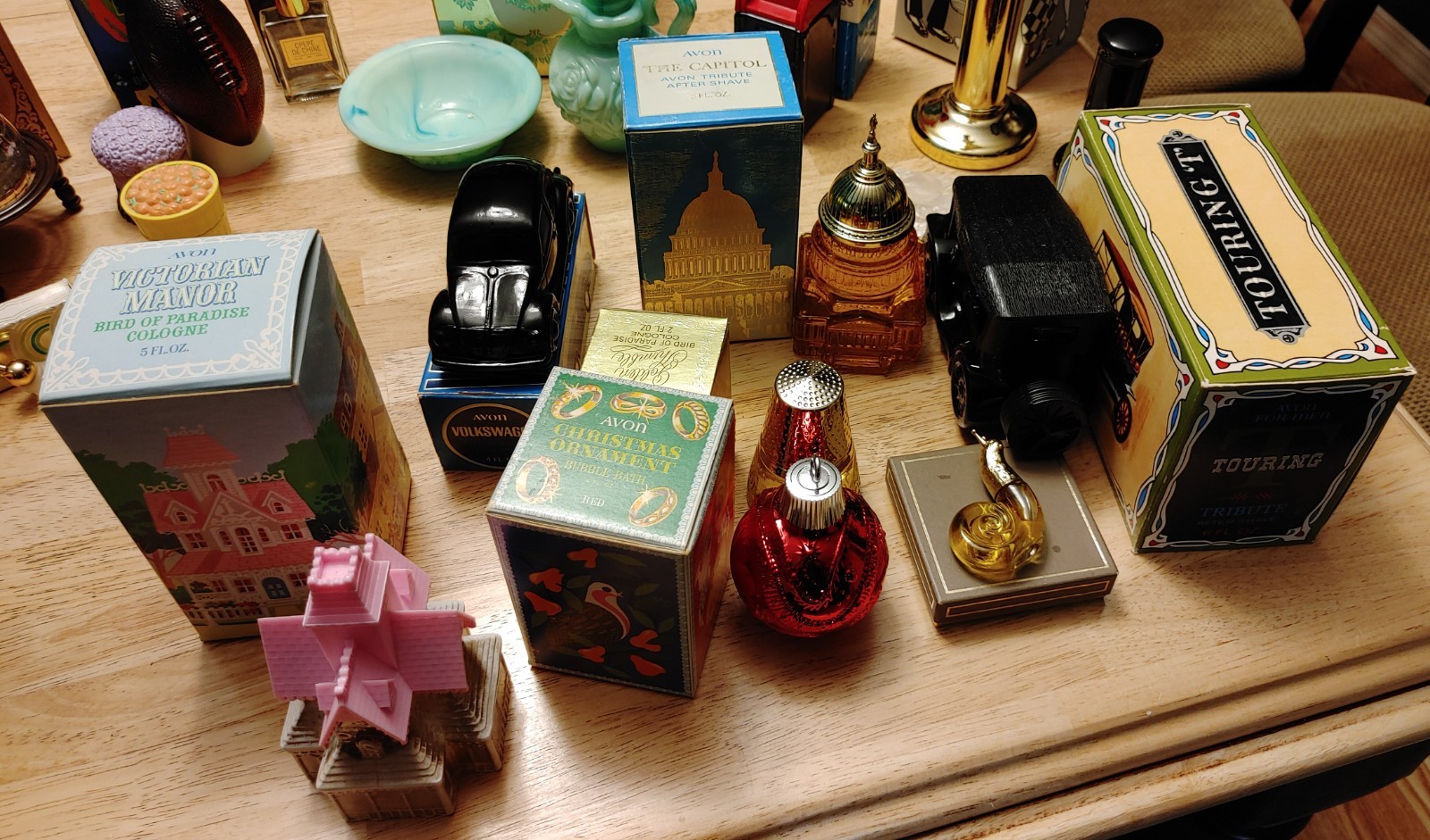 Vintage AVON LOT 34 Perfume Cologne With Boxes 8 Full