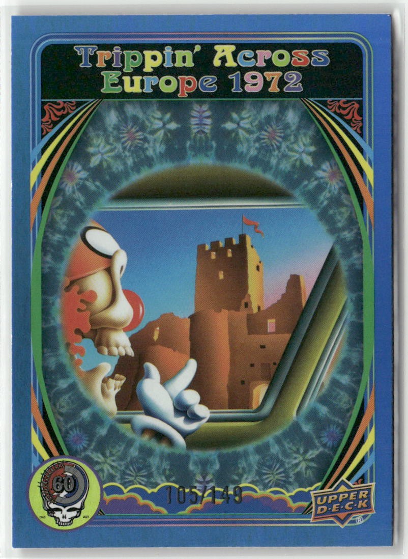 2025 UD Grateful Dead #35 Europe \'72 Bremen Germany Dancing Blue /149