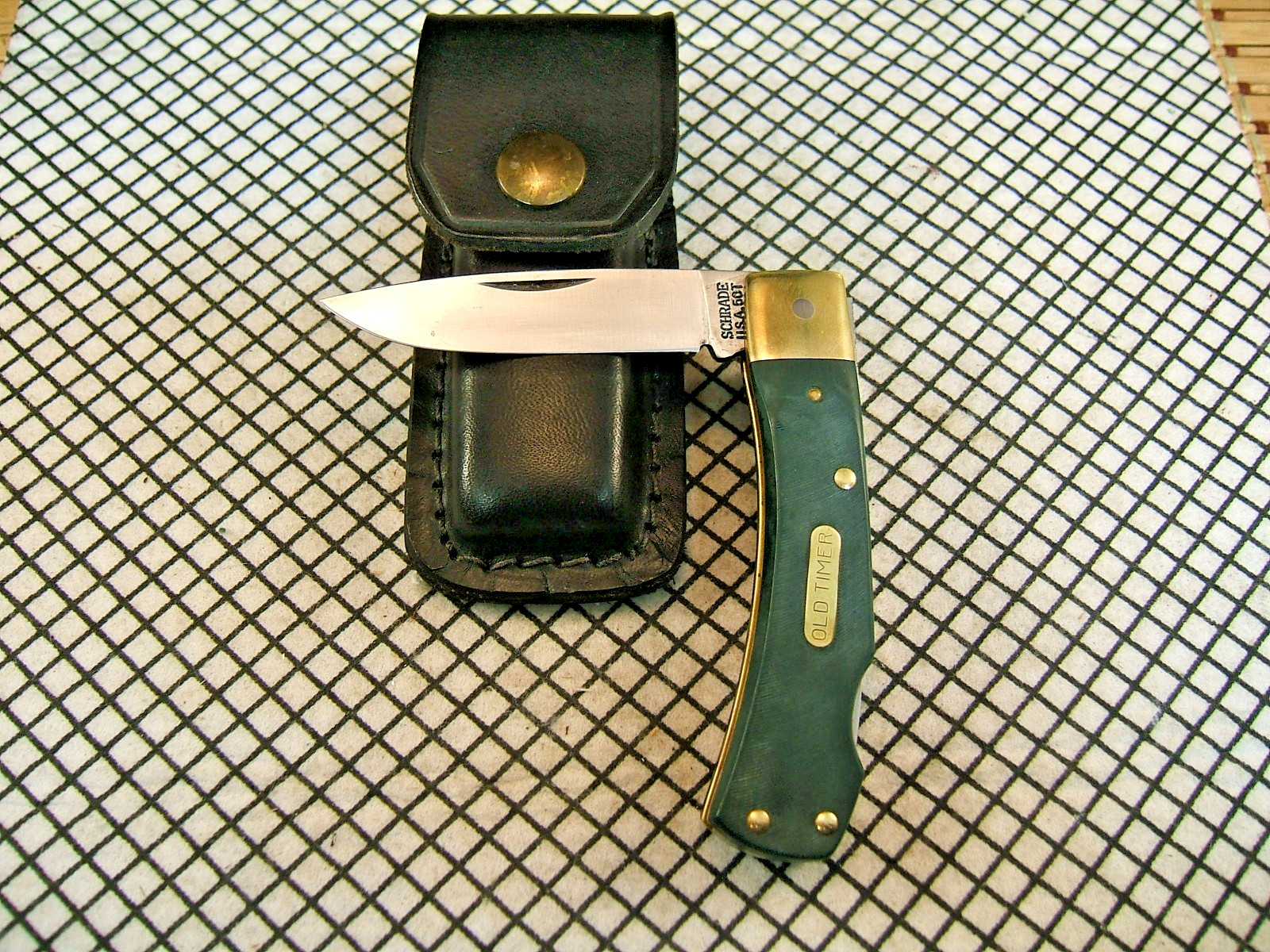 SCHRADE OLD TIMER RARE USA VINTAGE 5OT BRUIN CARBON STEEL LOCKBACK POCKET KNIFE