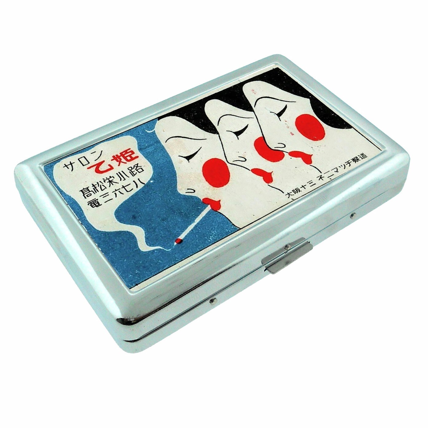 Vintage Smoking  AD Illustration Cigarette Case RFID Protection Wallet