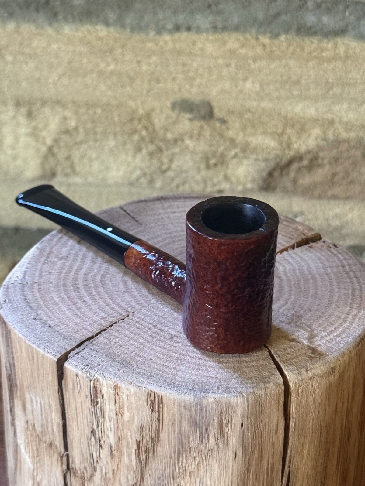 Vintage Estate Dunhill Tanshell Poker Tobacco Pipe 31221