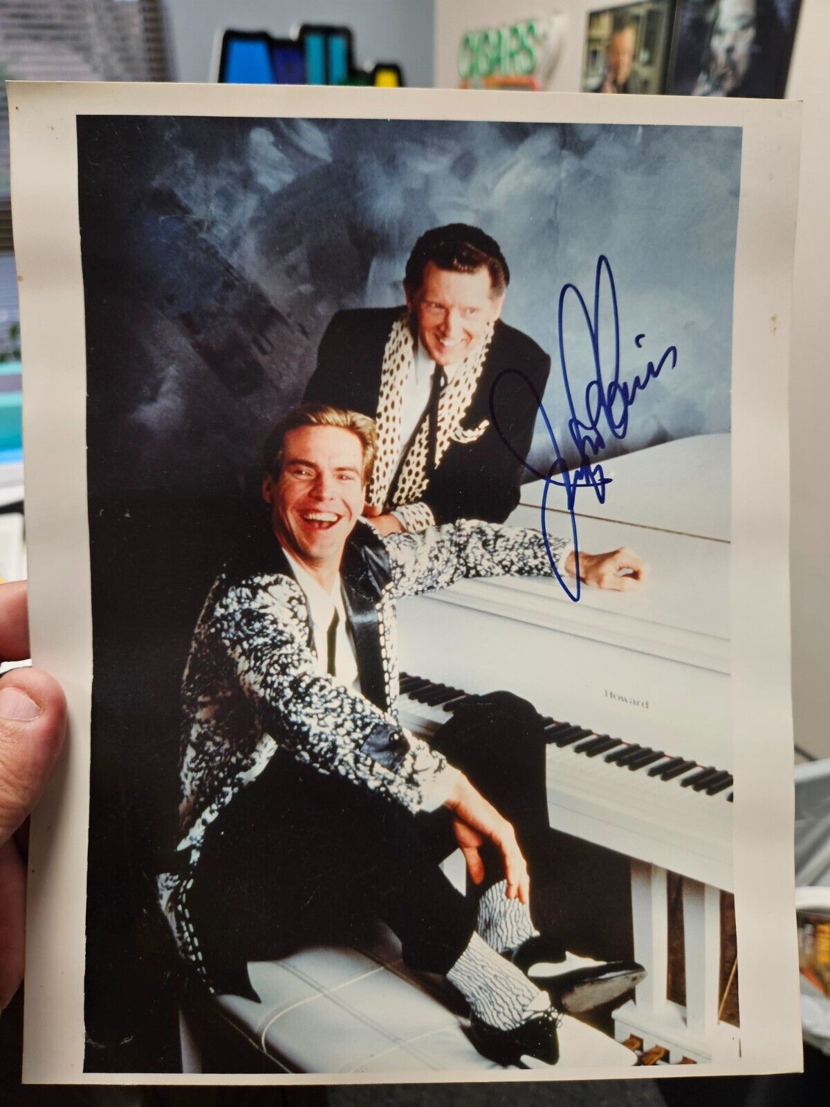 JERRY LEE LEWIS HAND SIGNED 8x10 COLOR PHOTO RARE W/COA