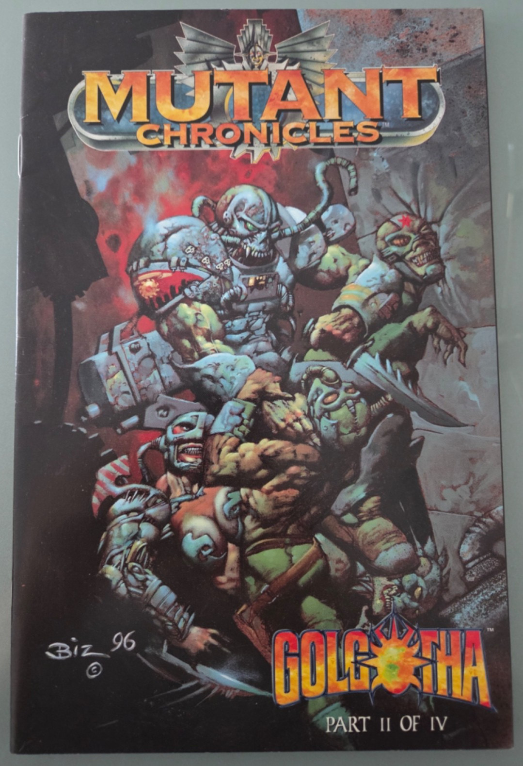 MUTANT CHRONICLES Golgotha Part II (1996) TARGET GAMES ACCLAIM SIMON BISLEY COV