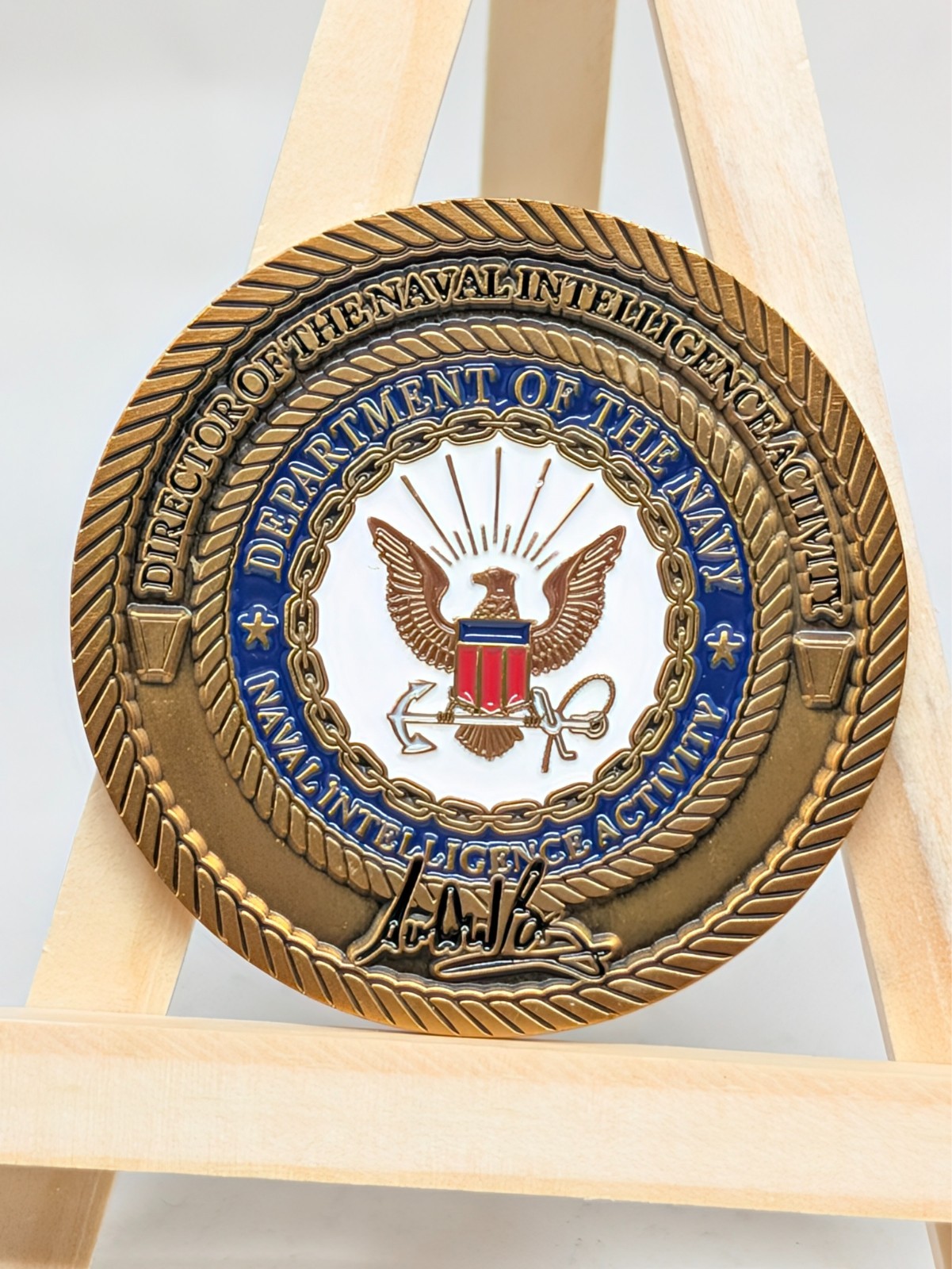 Deputy Director of Naval Intelligence Scott W. Bray Challenge Coin ONI