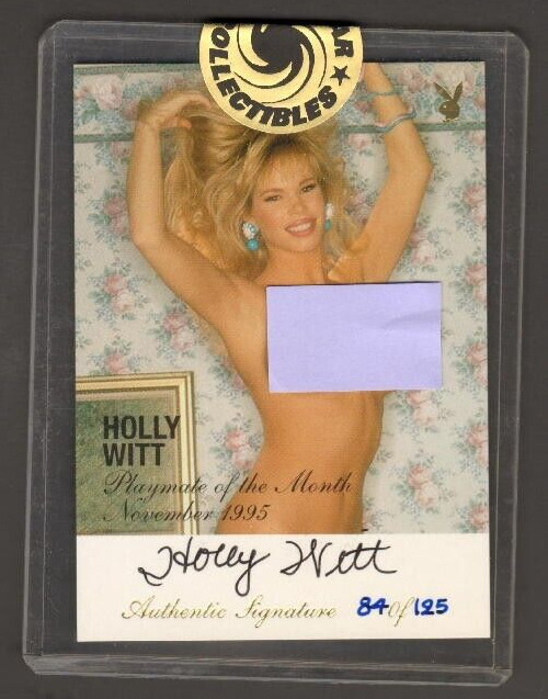 HOLLY WITT PLAYBOY PLAYMATE OF THE MONTH 1995 SEALED AUTOGRAPH CARD #84/125 2002