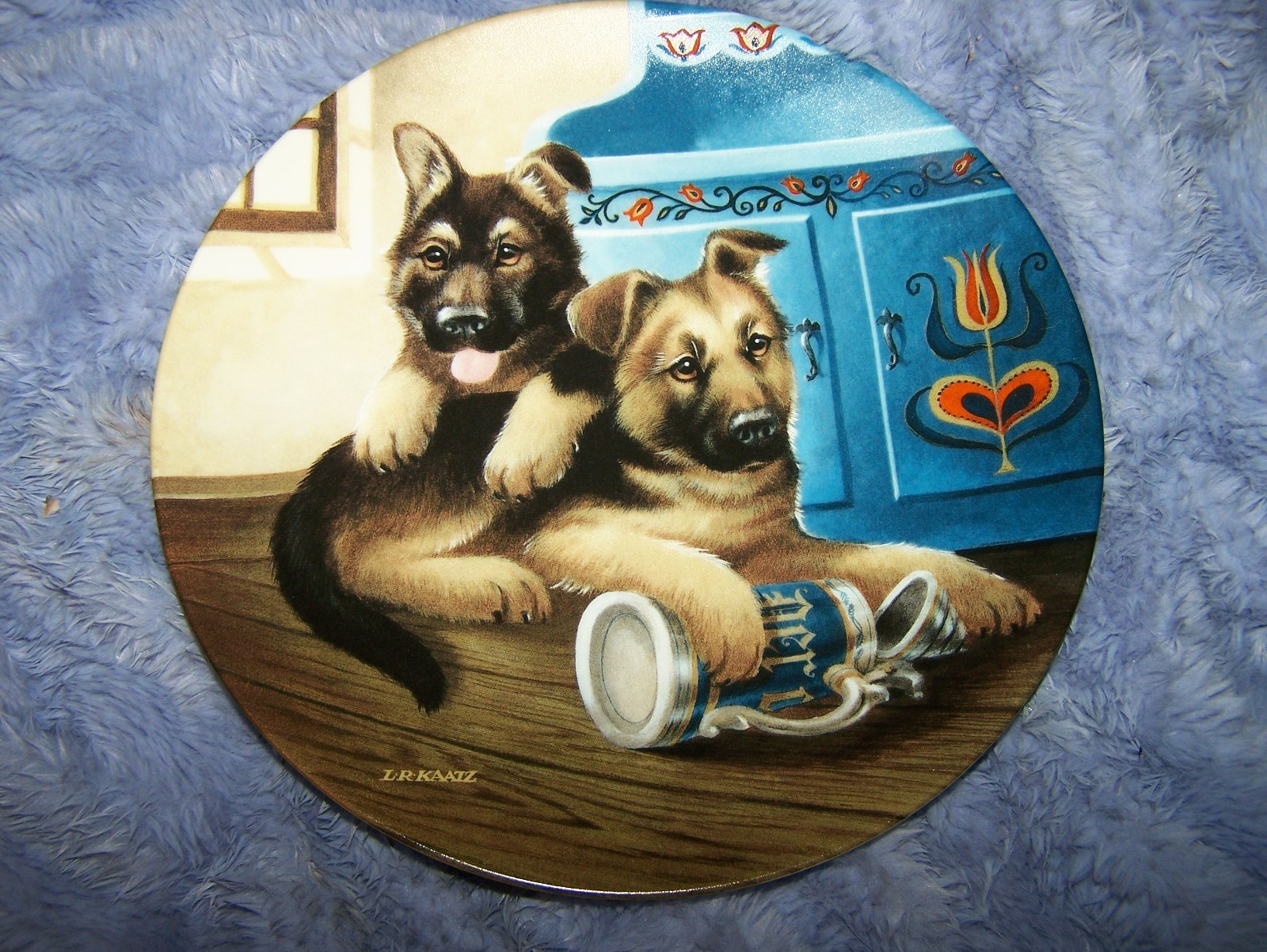 GERMAN SHEPHERD PLATES 8X8