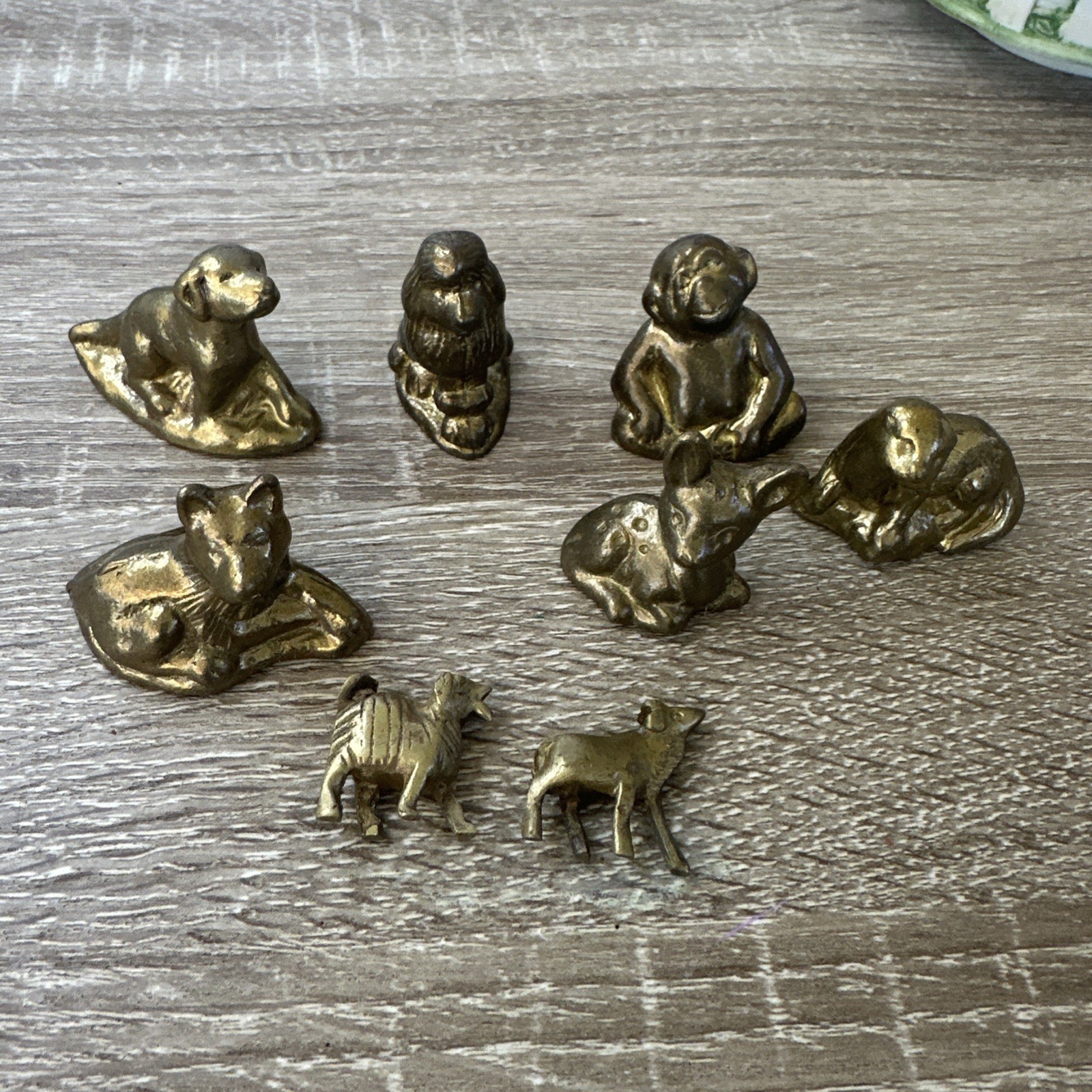 Lot Of 8 Pieces Vintage Brass Animals Decorative Items ￼