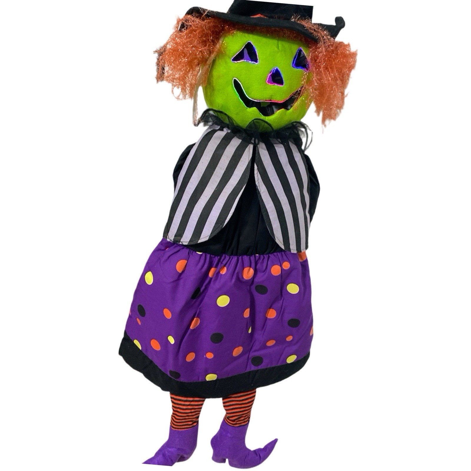 Vintage Russ Happy Howlers Fiber Optic Laughing Witch 53” Door Hanger Halloween Vintage Russ Happy Howlers Fiber Optic Laughing Witch 53” Door Hanger Halloween