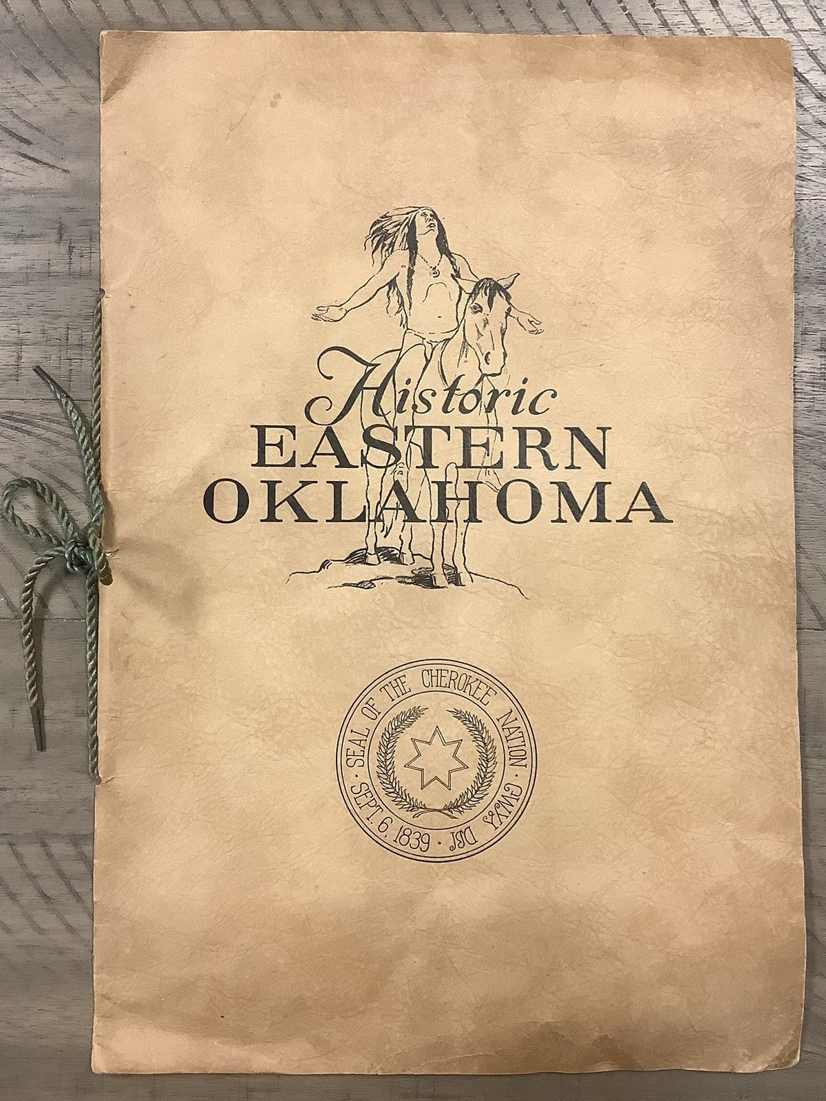 Rare 1938 Historic Eastern Oklahoma Booklet - Greetings to FDR Cherokee Nation