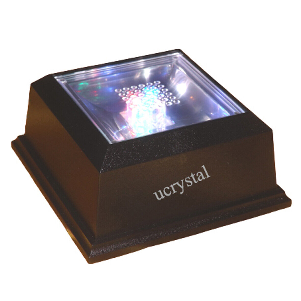 4 LED light base for 3D photo crystal engraved glass art lighted display stand