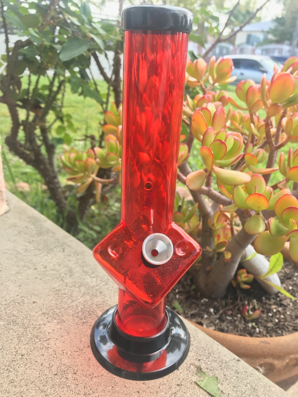 10\'\' Tall acrylic water pipe bong /Dice Design