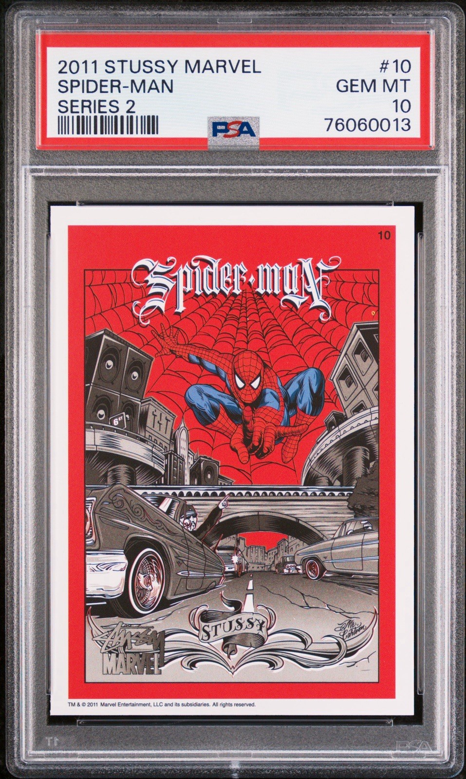 2011 Stussy- Stussy Marvel, Spider-Man #10 Series 2 -PSA 10