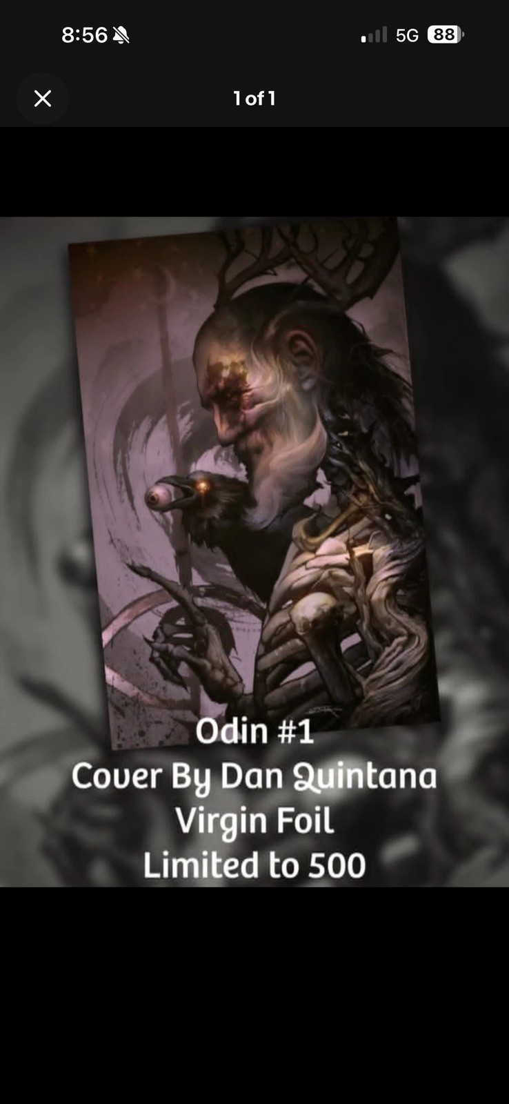 Odin #1 IMAGE COMICS Dan Quintana Matte Foil NM SDCC