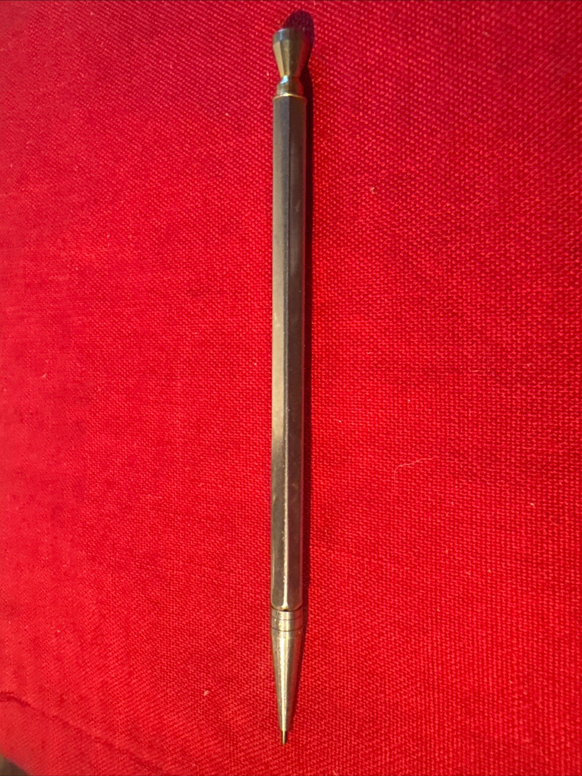 Vintage Stylecraft STIK Brass & Nickel Plated Magnetic Pencil - Hourglass Dialer