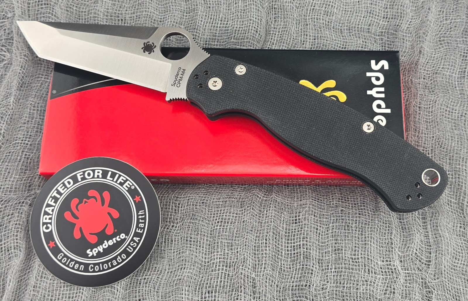 Spyderco Paramilitary 2 PM2 Tanto CPM-M4 Satin Black G10 Blade HQ Exclusive BNIB