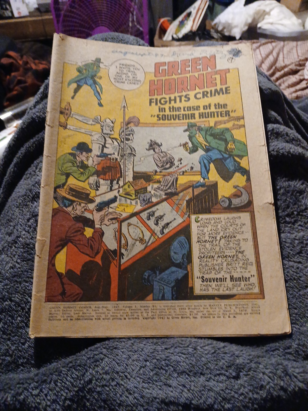 Green Hornet Comics #37 Harvey Publishing 1947 Golden Age Superhero Bob Powell A