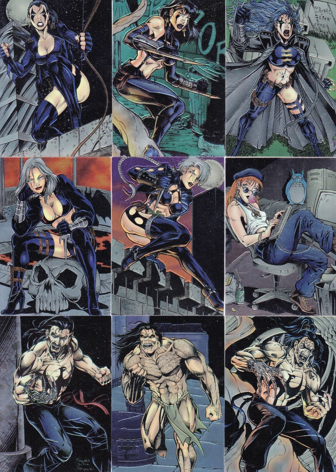 Razor Series 1 Chromium 1995 Krome Partial Base Card Set 80/90 MC