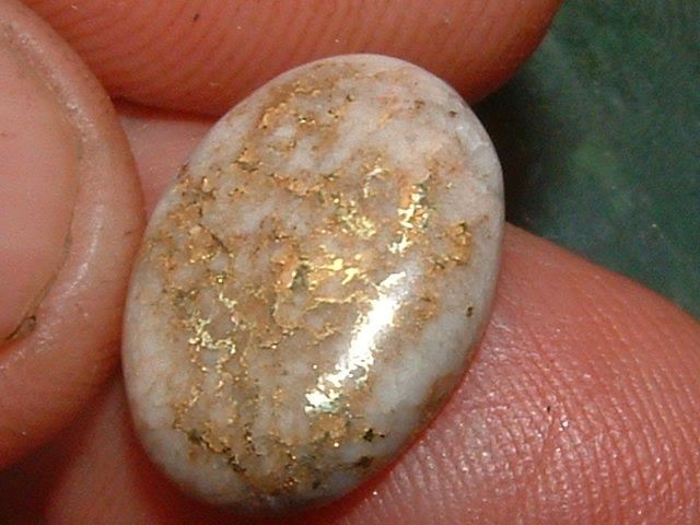 WHEATY GQ GOLD QUARTZ CABOCHON 10 CARATS PRECIOUS GEMS
