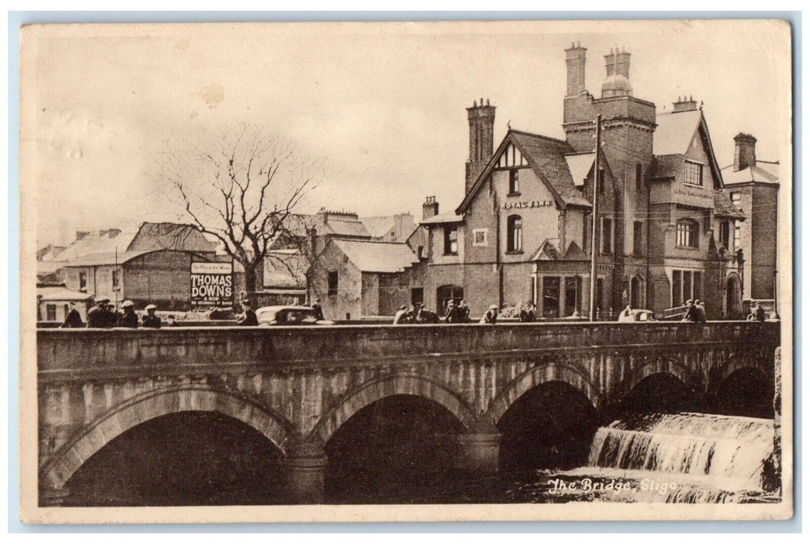 1948 The Bridge Over River View Sligo Ireland Posted Vintage Postcard