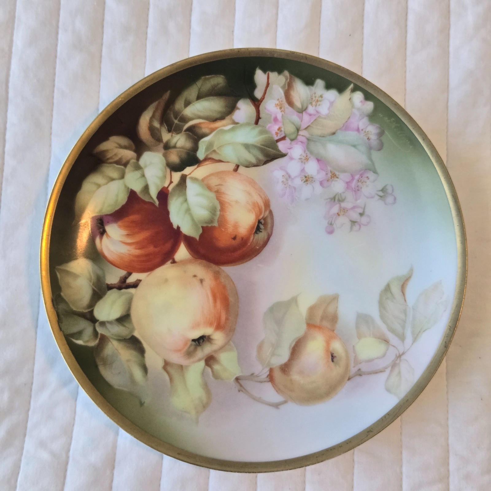 Antique VTG Thomas Sevres Bavaria - Hand Painted Plate 8.5\