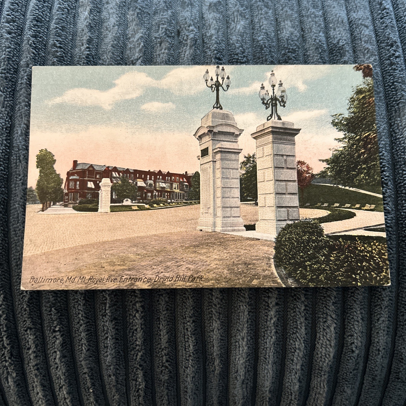 Baltimore Maryland, Mt Royal Ave, Entrance Druid Hill Park
