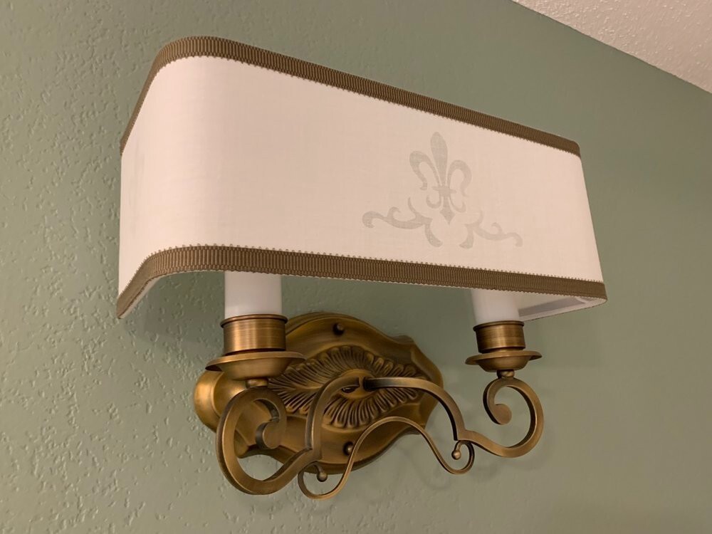 ✨Disney\'s Port Orleans Resort - French Quarter Wall Sconce Fabric Lamp Shade