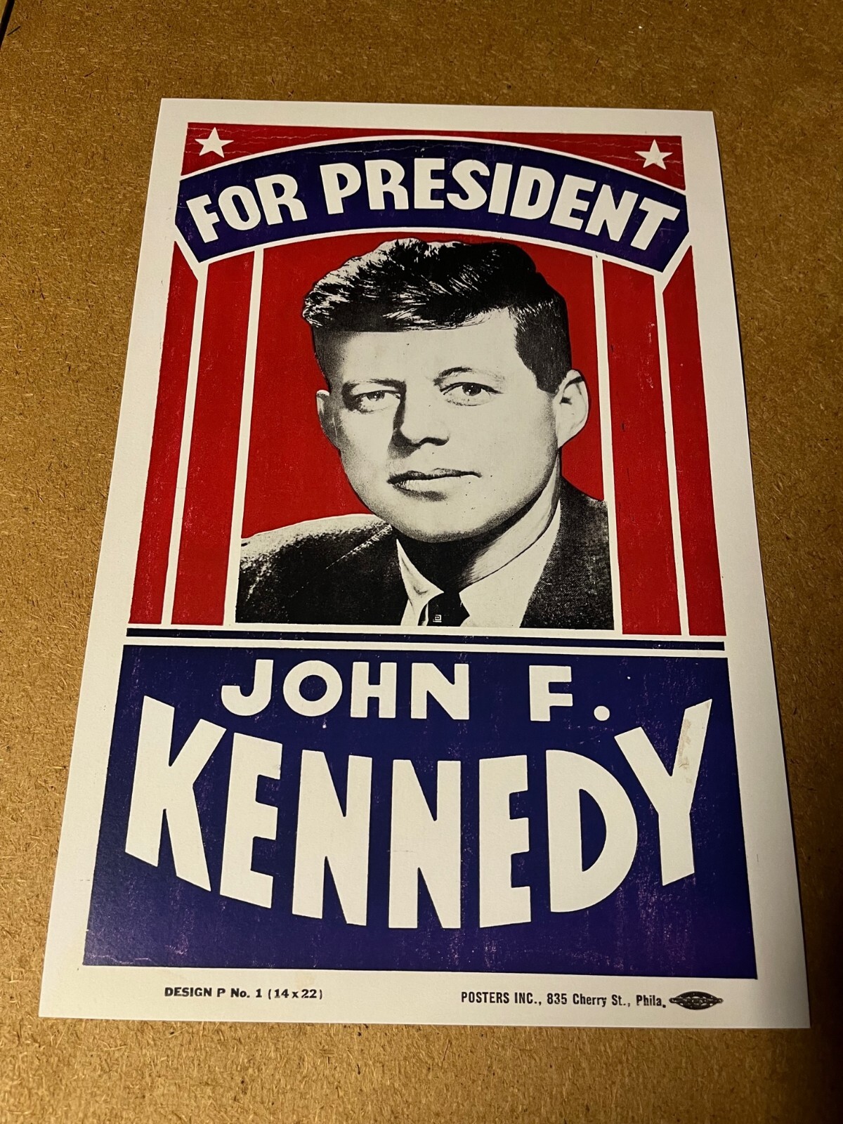 John F. Kennedy JFK Kennedy for President Campaign Poster Sign 12