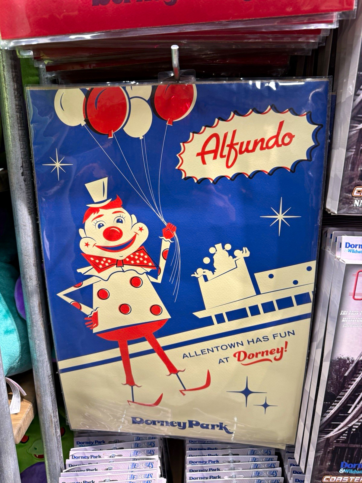 Dorney Park Alfundo Made to Thrill Poster Allentown PA Cedar Fair Six Flags