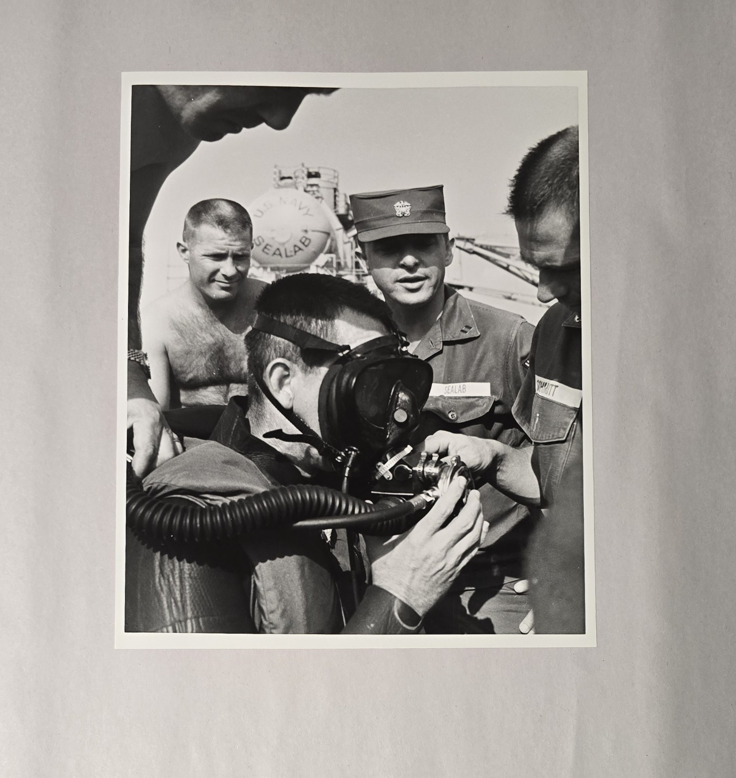 VTG Official U.S. Navy SEALAB III Aquanaut MK 9 Diving Unit Photo Long Beach CA