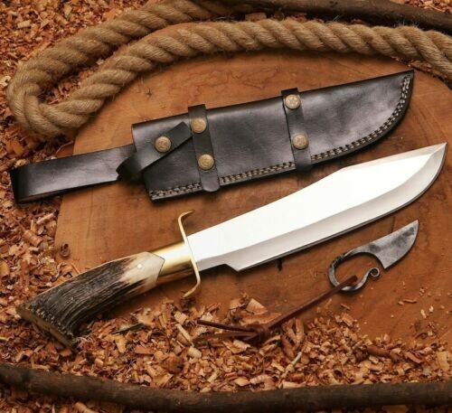 Inglorious Basterds Replica Knife, Handmade D2 Steel Bowie Knife, Stage Handle