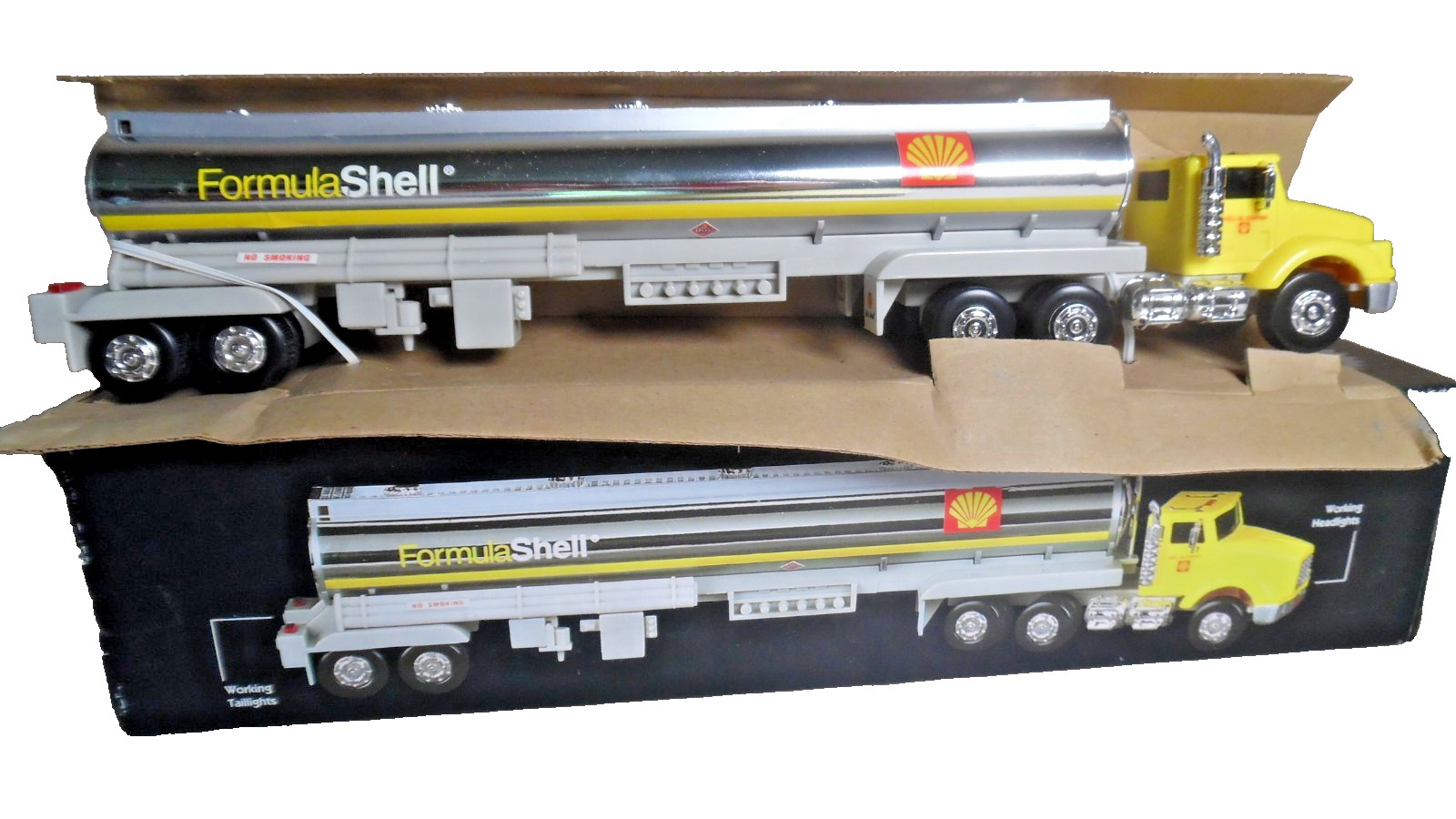 1996 Shell Chrome Collectors Edition Truck w/Lights &Sound NIB