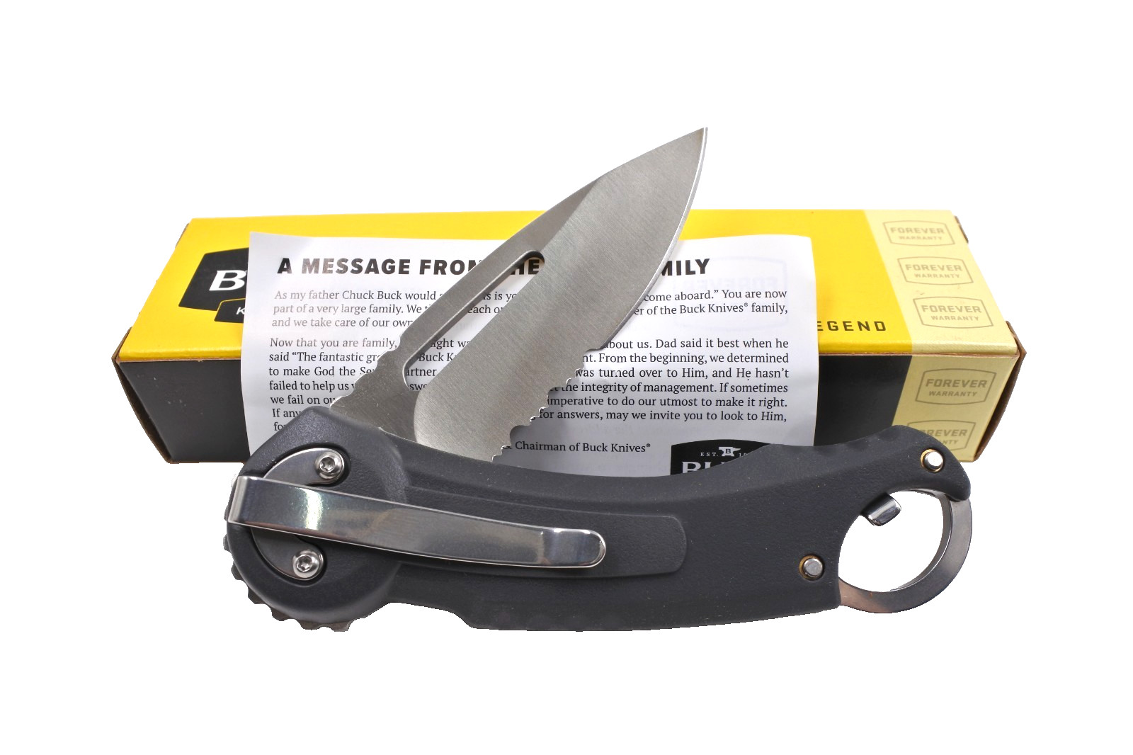 BUCK 750 Redpoint Folding Knife With Bottle Opener New In Box