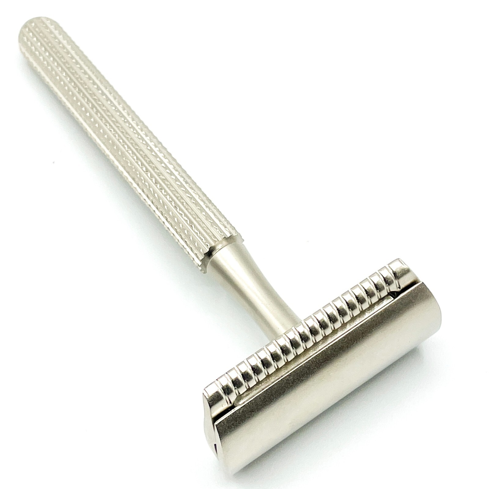 Parker 78R Satin Chrome 3 Piece Safety Razor & 5 Double Edge Razor Blades - NEW