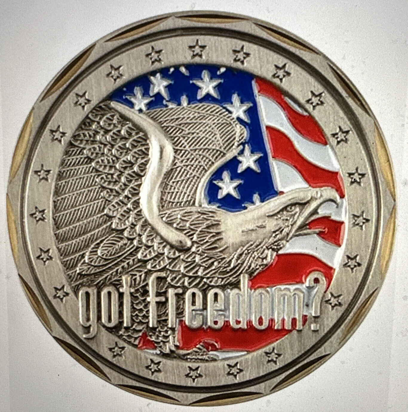 NEW United States US got freedom Air Force Challenge Coin Eagle Crest Style 2585