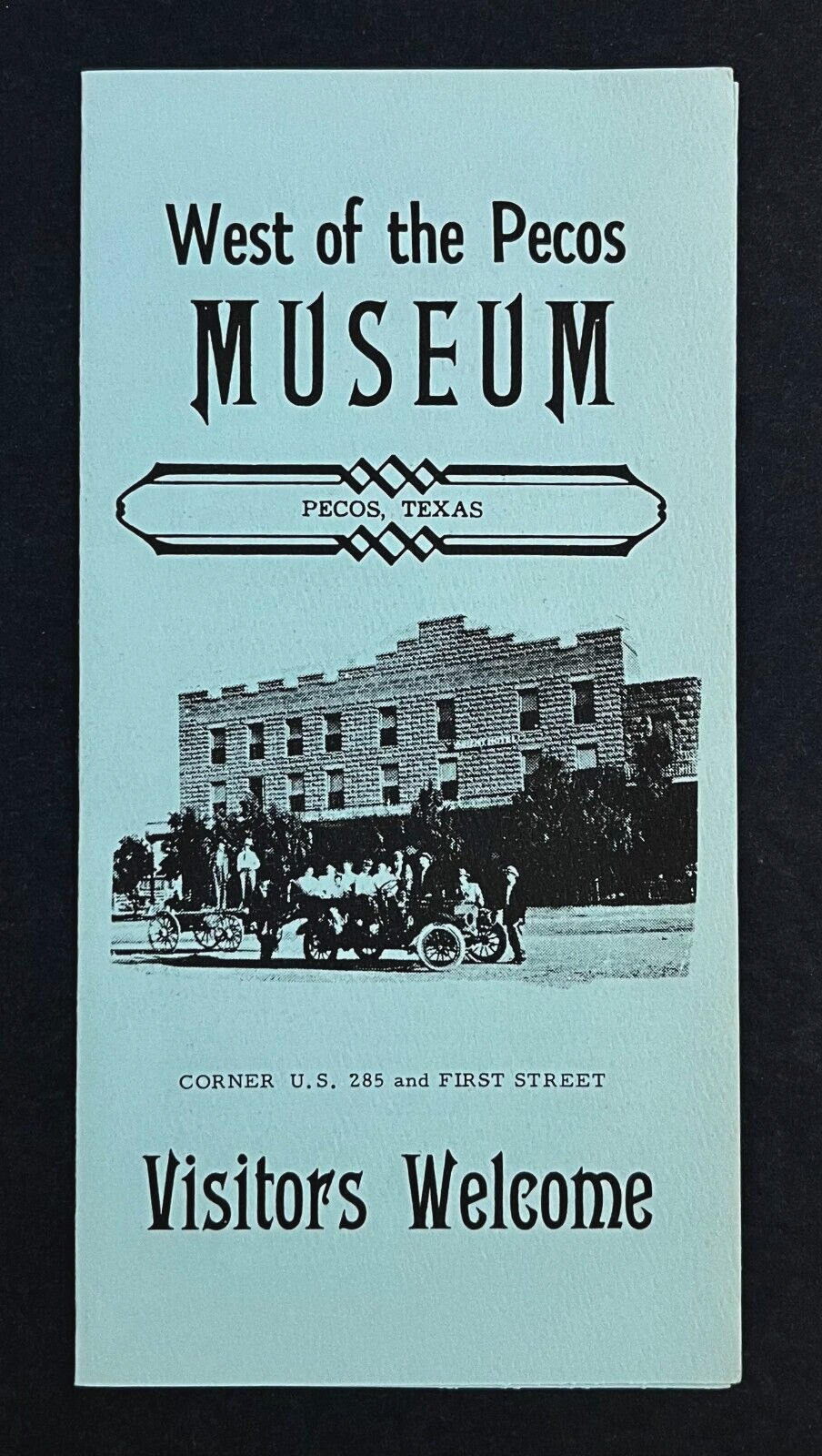 1975-1975 West Of The Pecos Museum Texas History Vintage Travel Brochure Guide