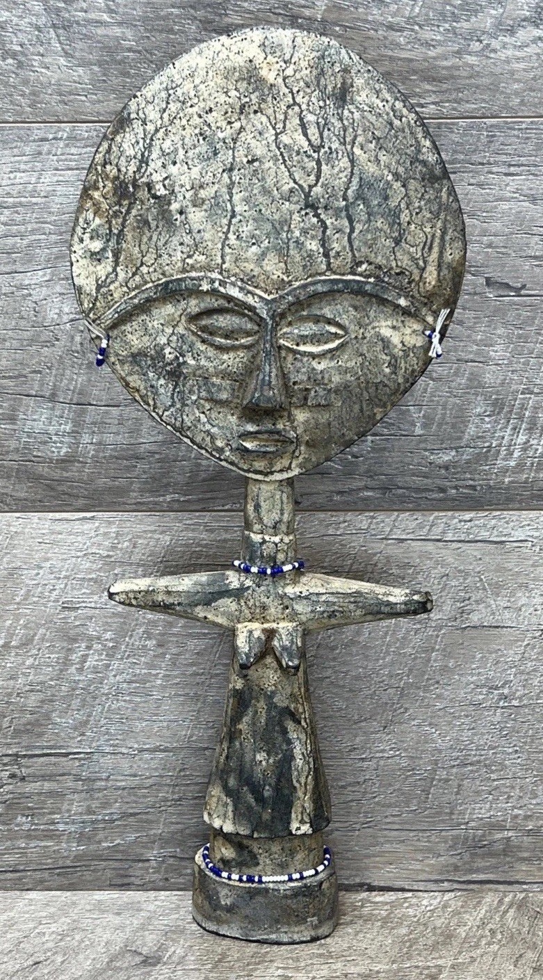 Vintage Hand Carved Wooden Akuaba Ashanti Fertility Doll From Ghana Vintage Hand Carved Wooden Akuaba Ashanti Fertility Doll From Ghana