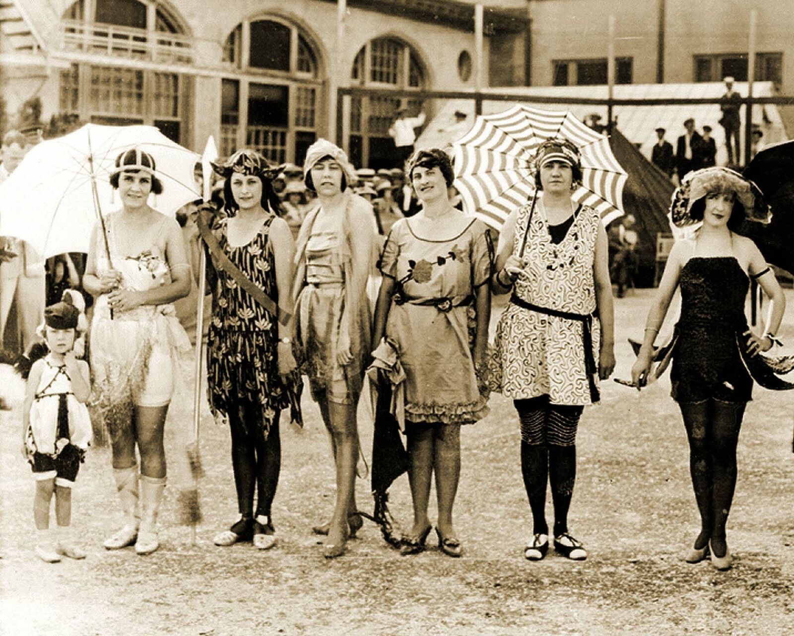 1923 Bathing Beauty Contest, Galveston, TX #4 Old Photo 8.5