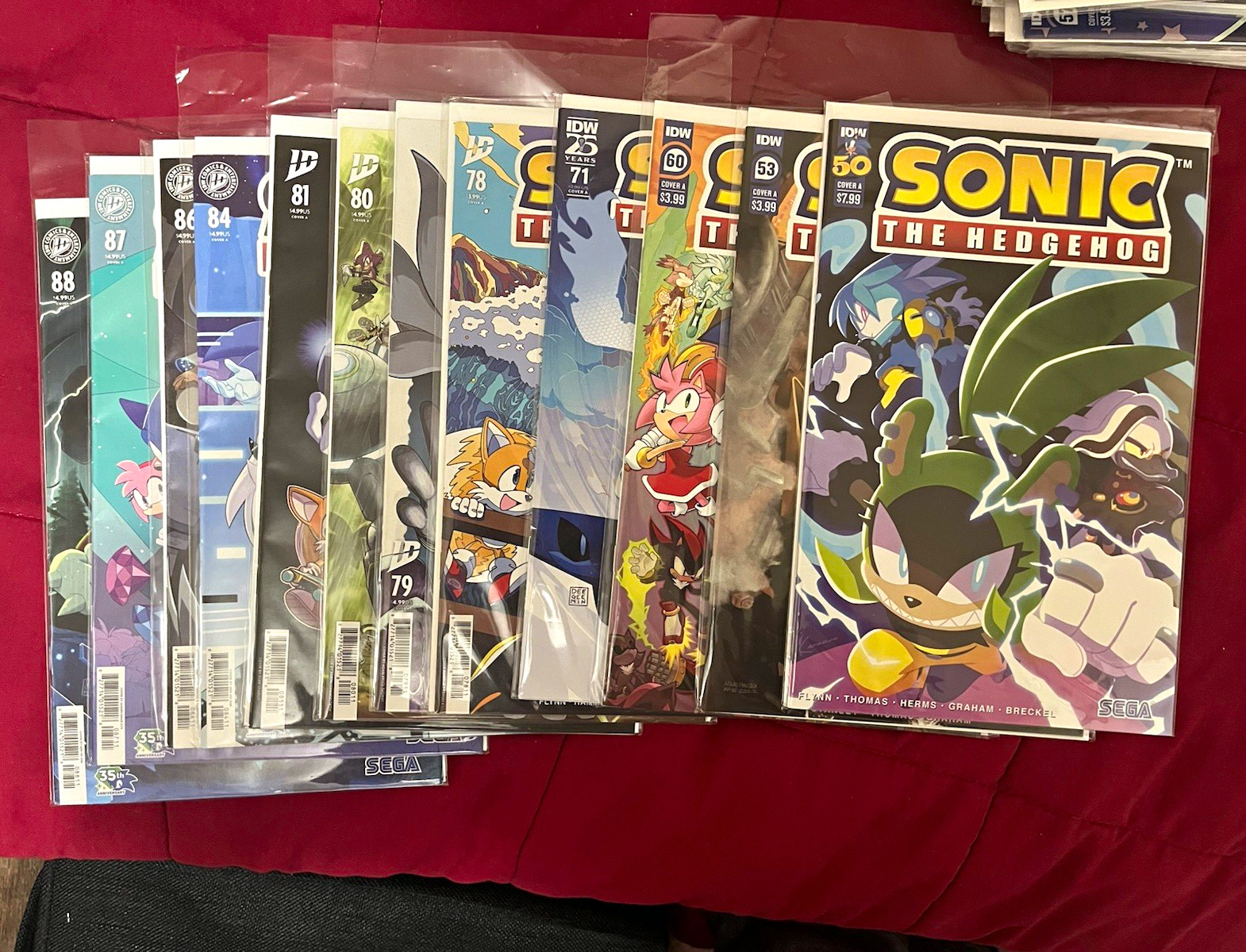IDW Publishing Sonic the Hedgehog Comic Book Lot Mixed 32 Issues