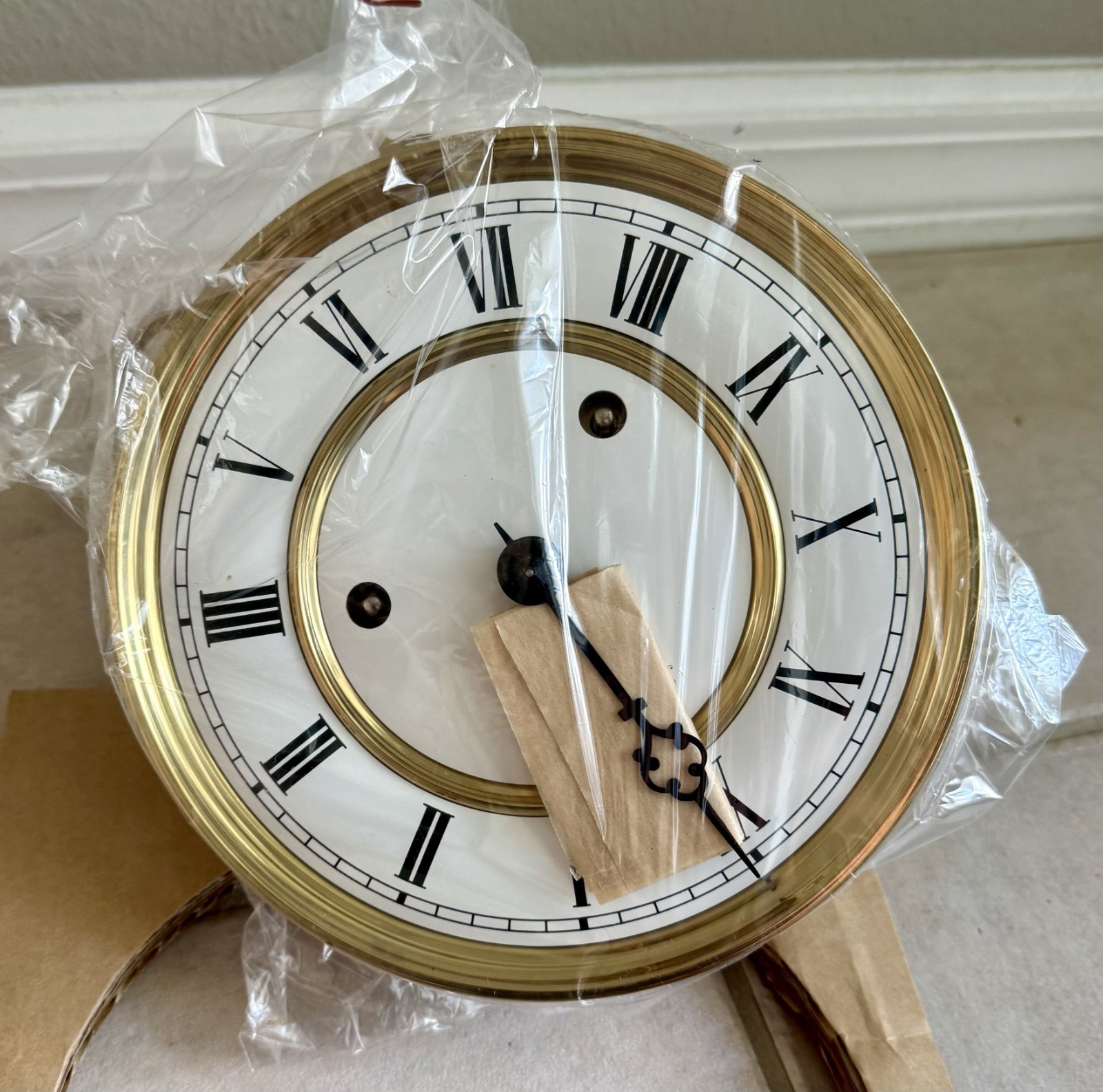 Original Kieninger PS 65cm brass clock movement