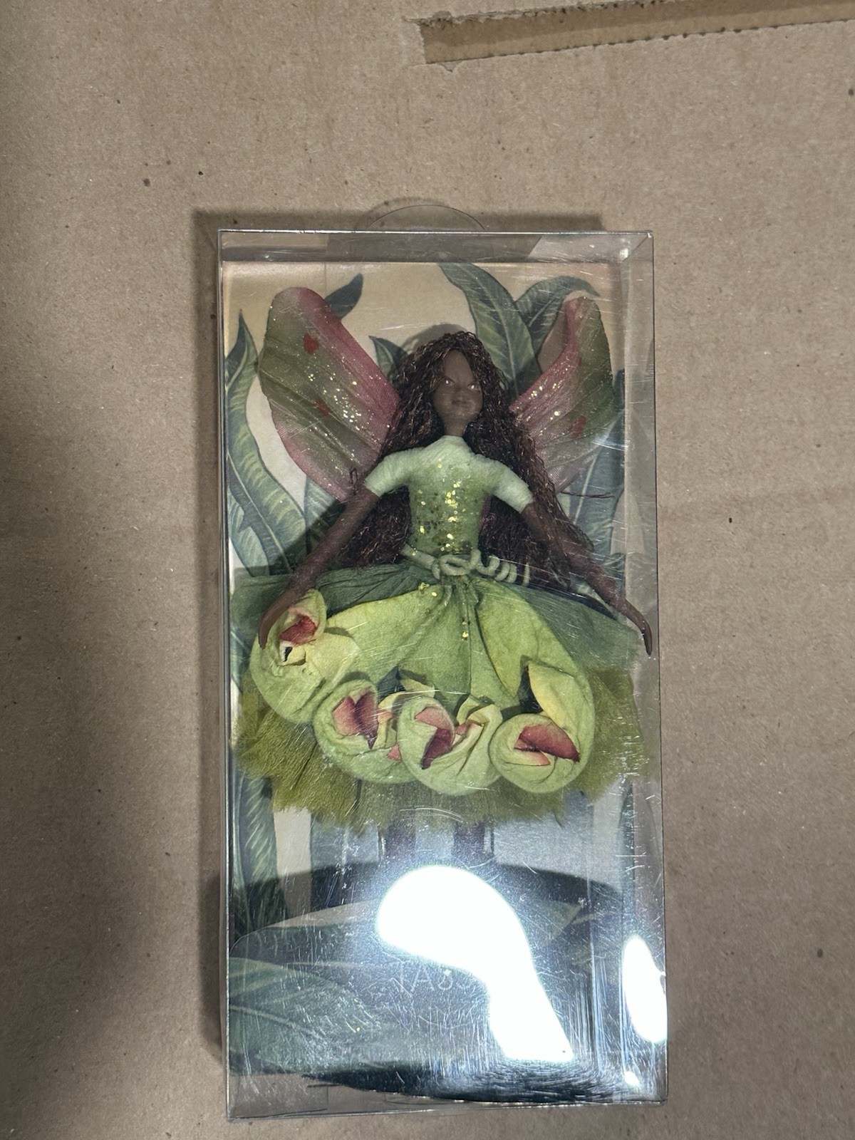 Tassie Black Fairy, 4” Handmade Fairy from Thailand. #T18SE1 Green Tassie Black Fairy, 4” Handmade Fairy from Thailand. #T18SE1 Green