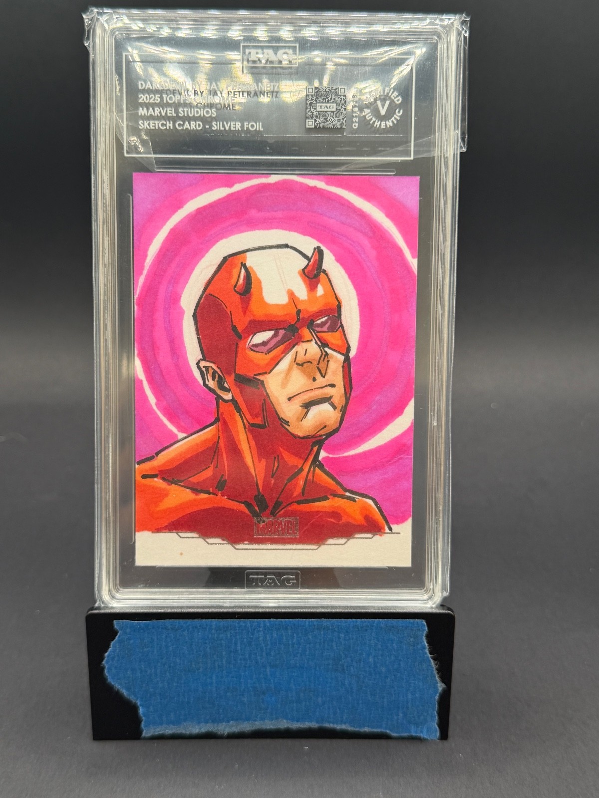 2025 Topps Chrome Marvel Studios Daredevil Sketch by Jay Peteranetz 1/1 TAG 2025 Topps Chrome Marvel Studios Daredevil Sketch by Jay Peteranetz 1/1 TAG