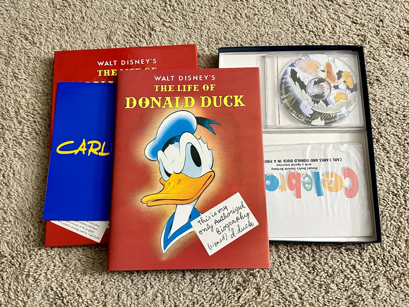 Walt Disney's The Life of Donald Duck Hard Copy Set SIGNED by Carl Barks