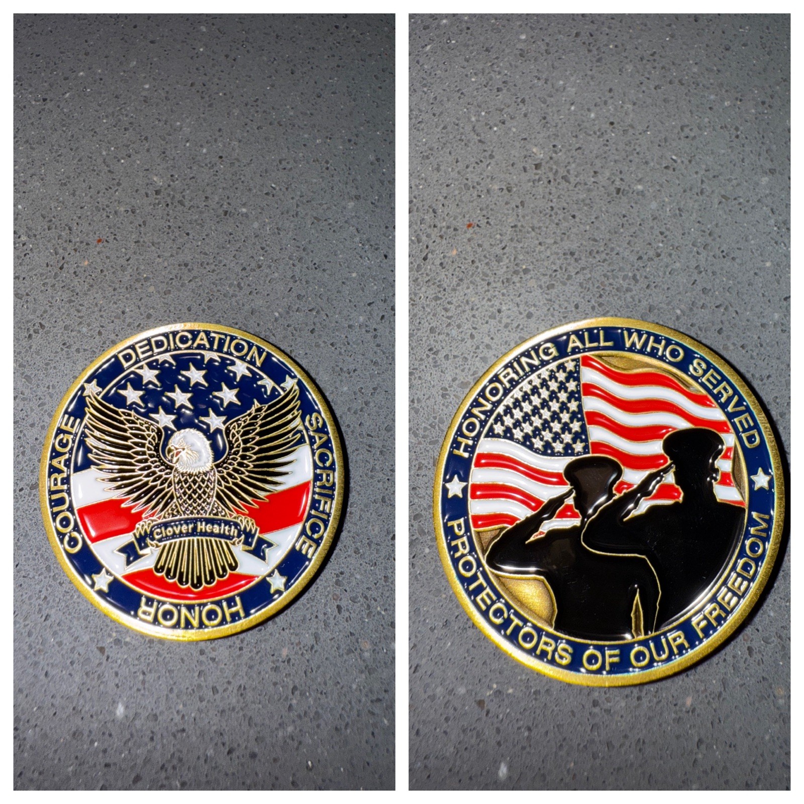 Military Tribute Coin – Honor and Thank All Who Served - Veterans Day Gift Coin