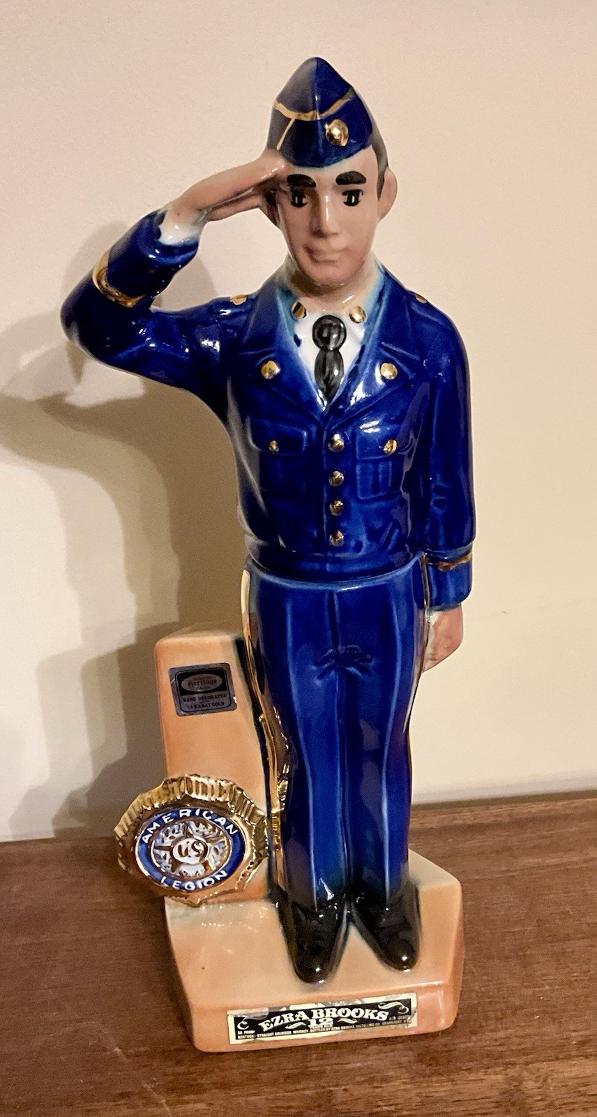 1972 Ezra Brooks Decanter~American Legion ~Chicago 54th Convention