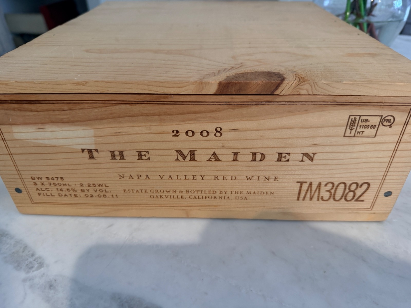 Harlan Estate 2005 The Maiden Wood Wine Box Excellent Condition