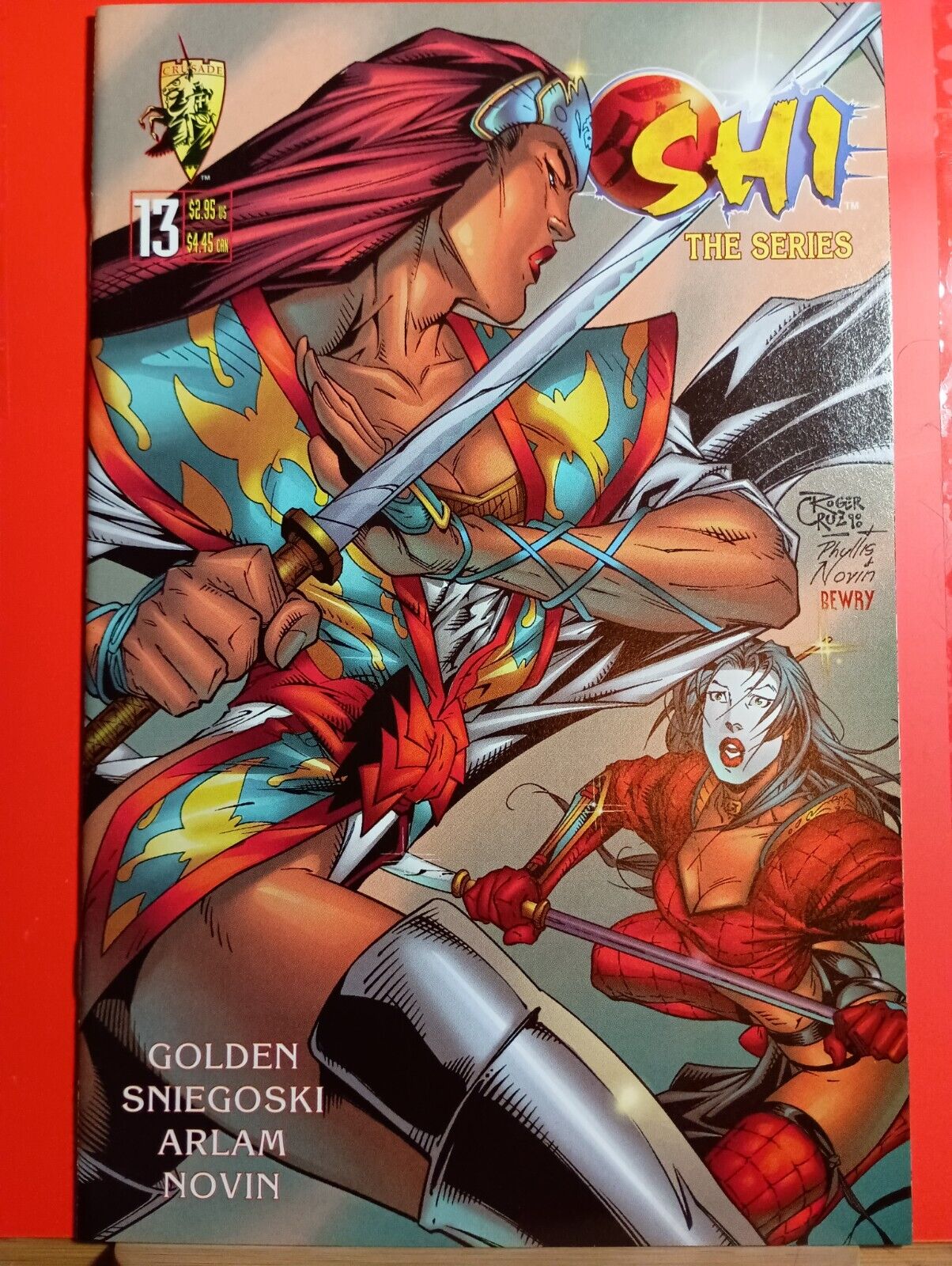 1998 Crusade Comics Shi The Series Issue 13 Roger Cruz Cover Artist PNG
