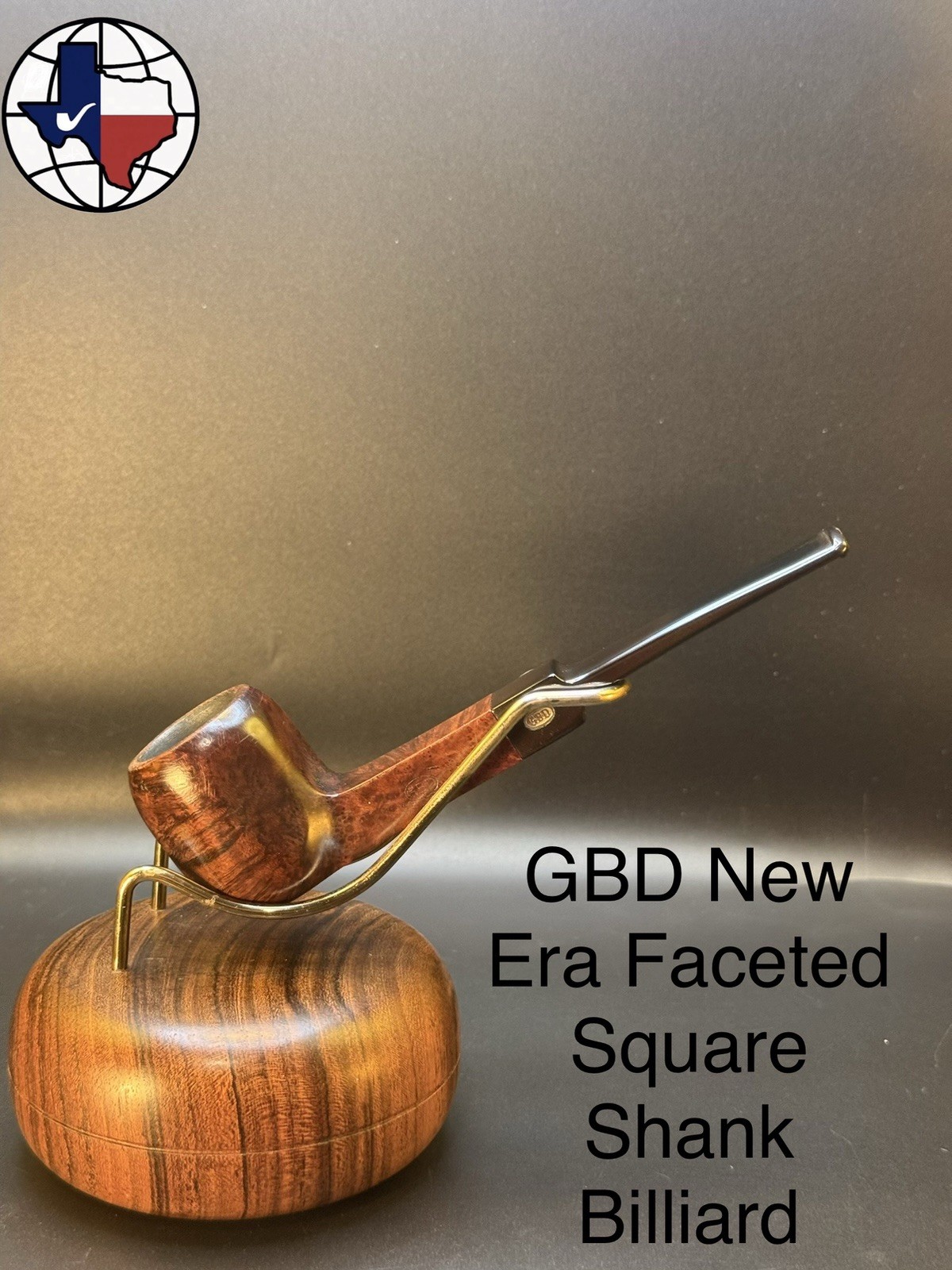Vintage GBD New Era Faceted Square Shank Billiard Tobacco Pipe