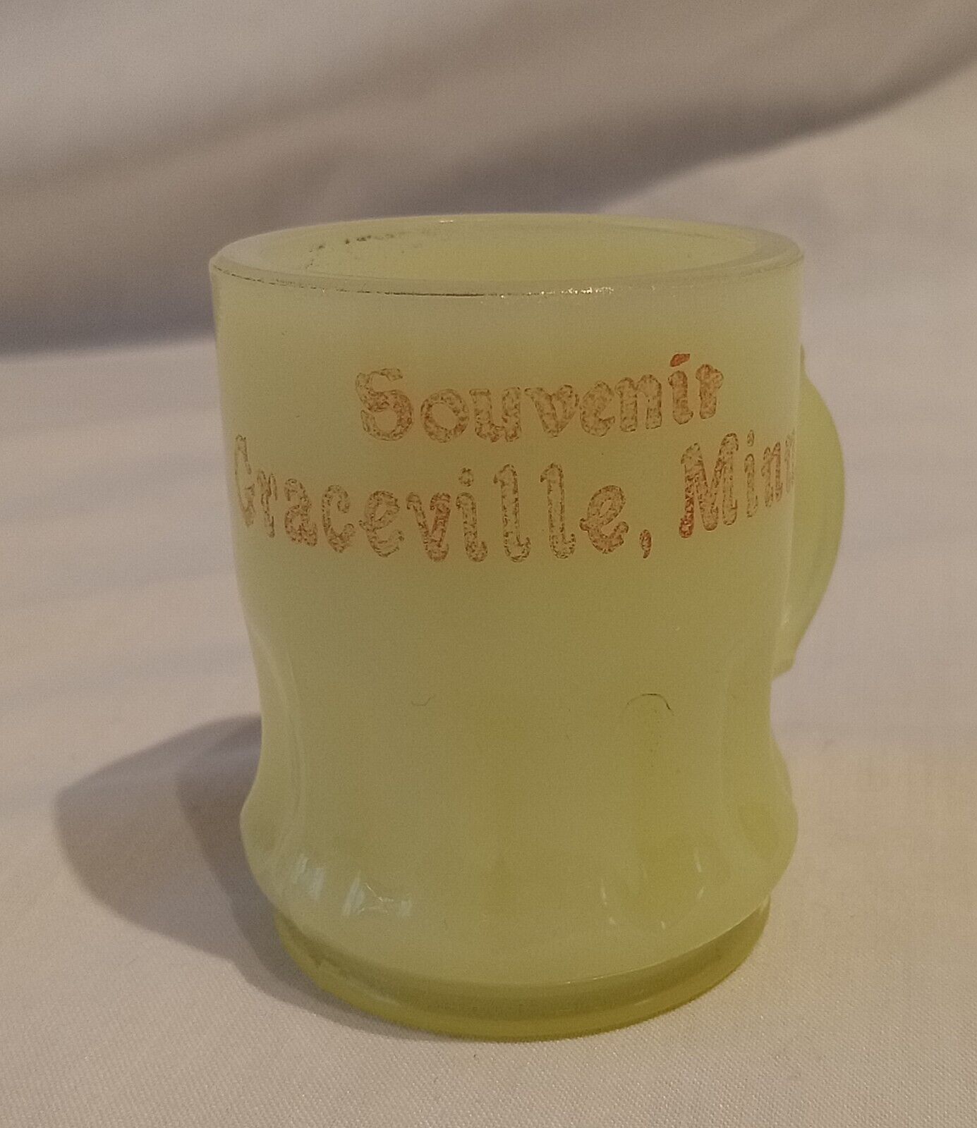 Graceville Minnesota Minn MN Vaseline Glass souvenir toothpick See Description