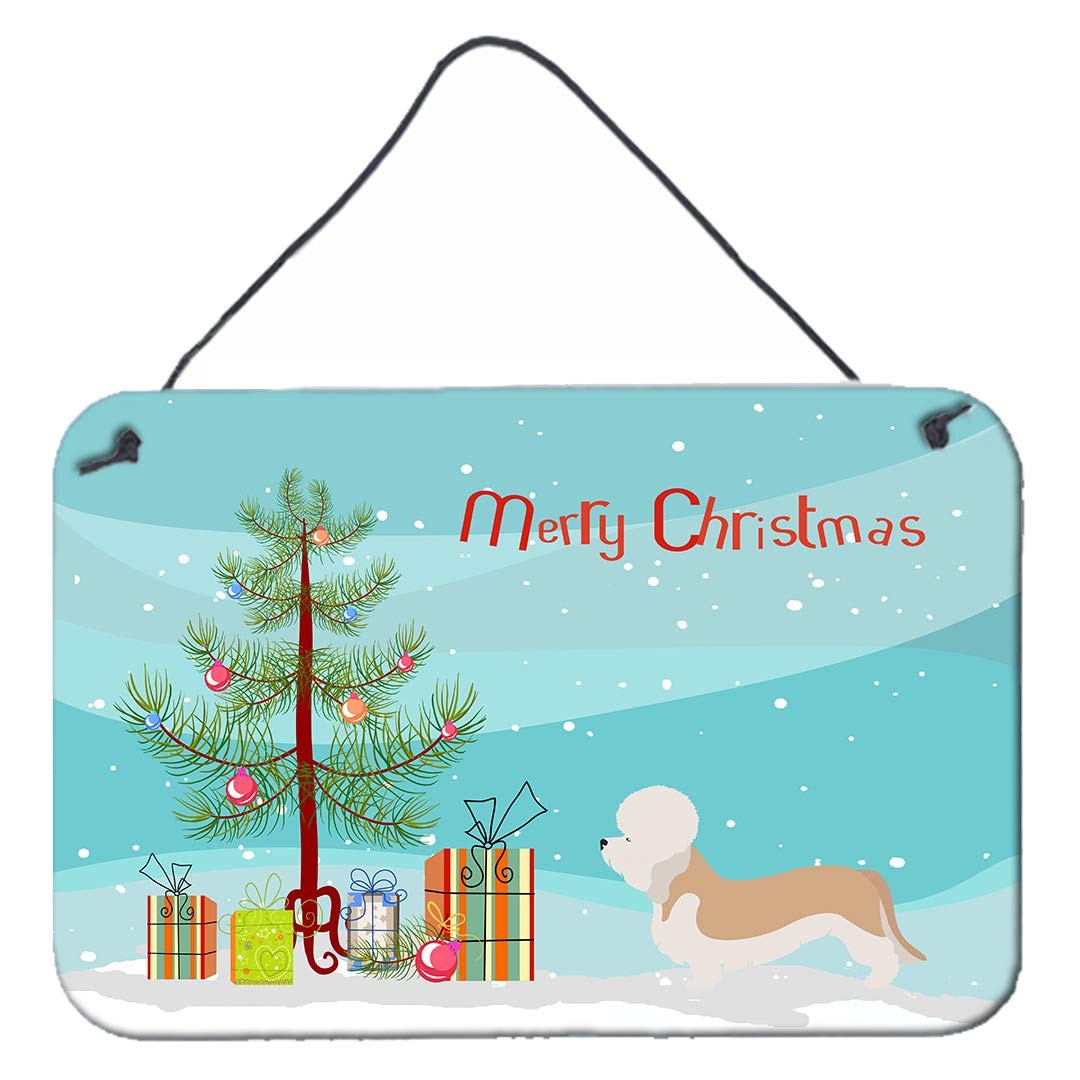 Caroline's Treasures BB8474DS812 Dandie Dinmont Terrier Christmas Aluminum Caroline's Treasures BB8474DS812 Dandie Dinmont Terrier Christmas Aluminum